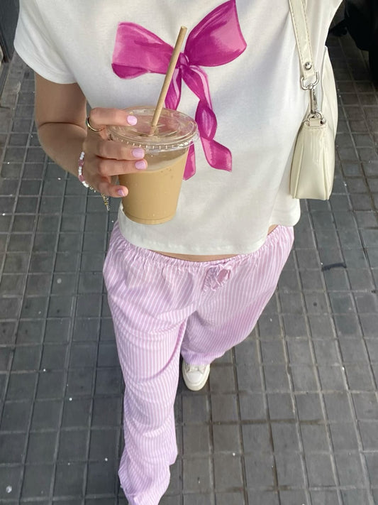 Pink Striped Pant 🌸