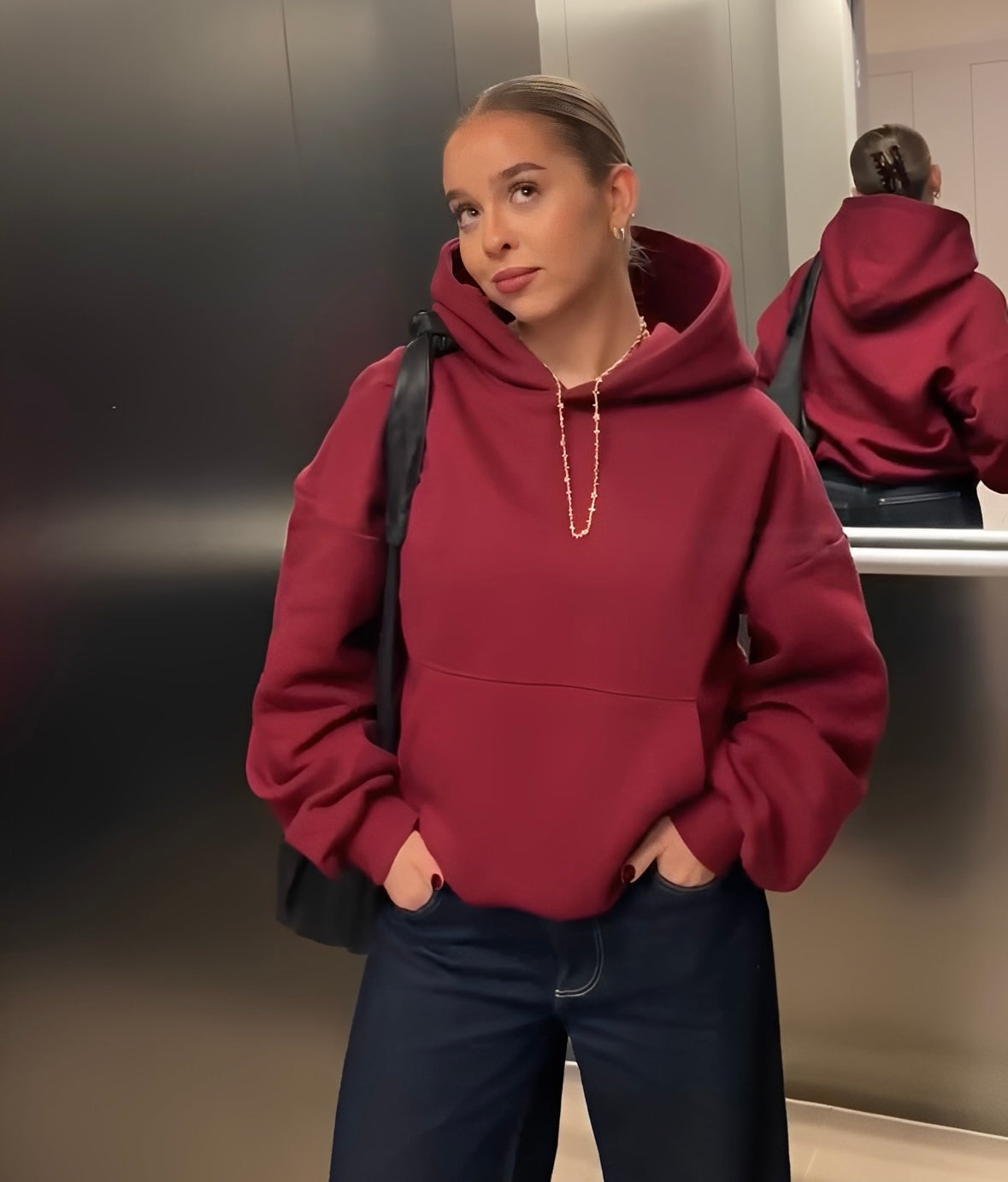 Royal Red Hoodie Premium Quality 🍒⭐️