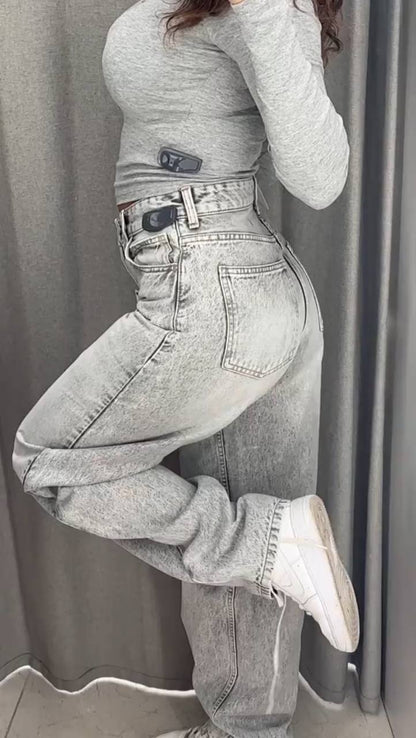 Grey baggy jeans