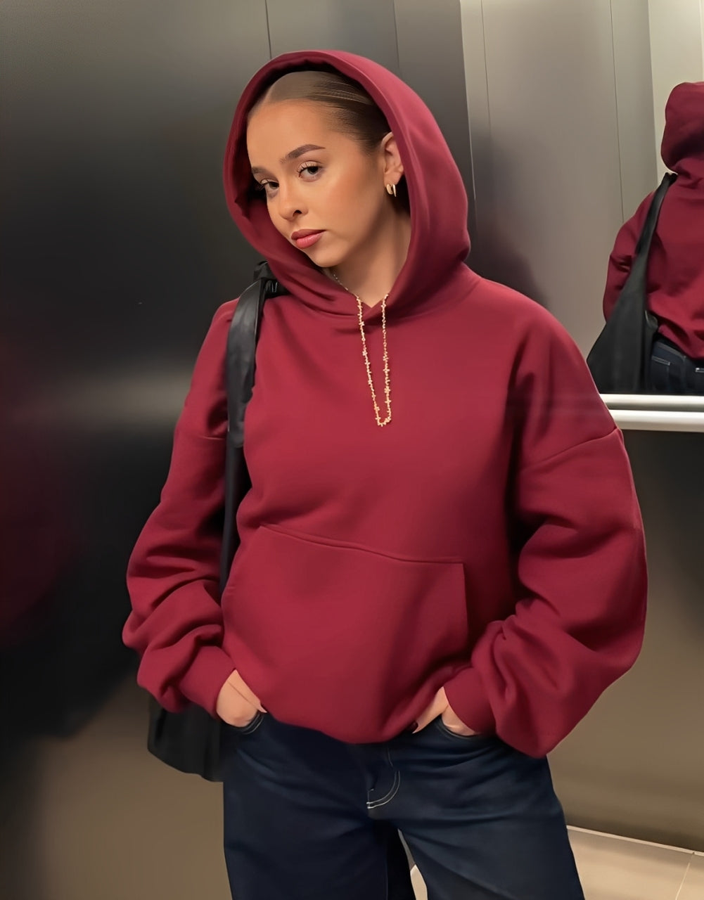 Royal Red Hoodie Premium Quality 🍒⭐️