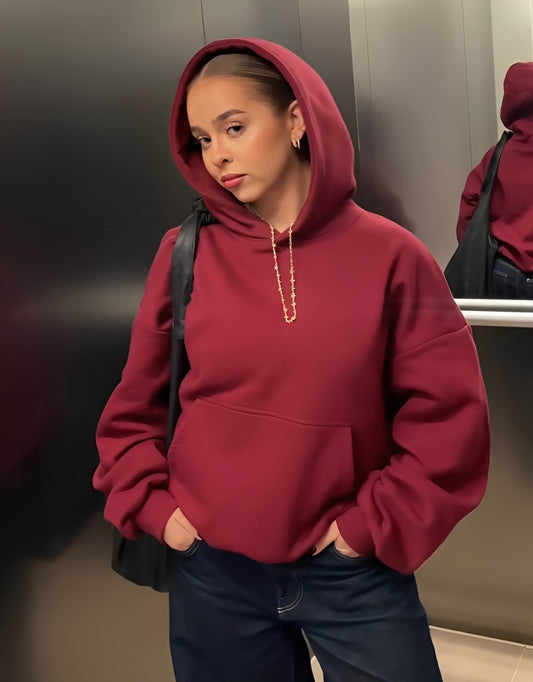 Royal Red Hoodie Premium Quality 🍒⭐️