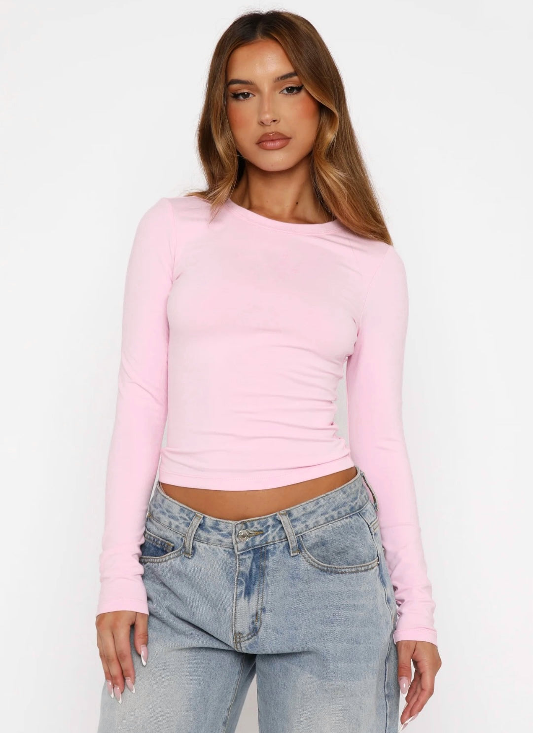 Longsleeve top baby pink 🌸