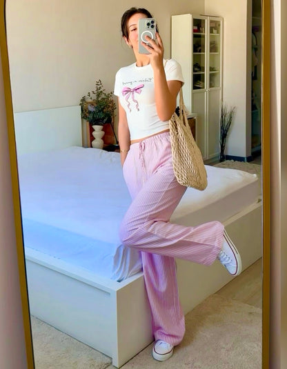 Pink Striped Pant 🌸
