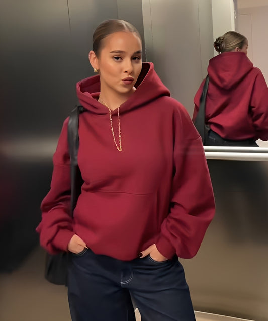 Royal Red Hoodie Premium Quality 🍒⭐️