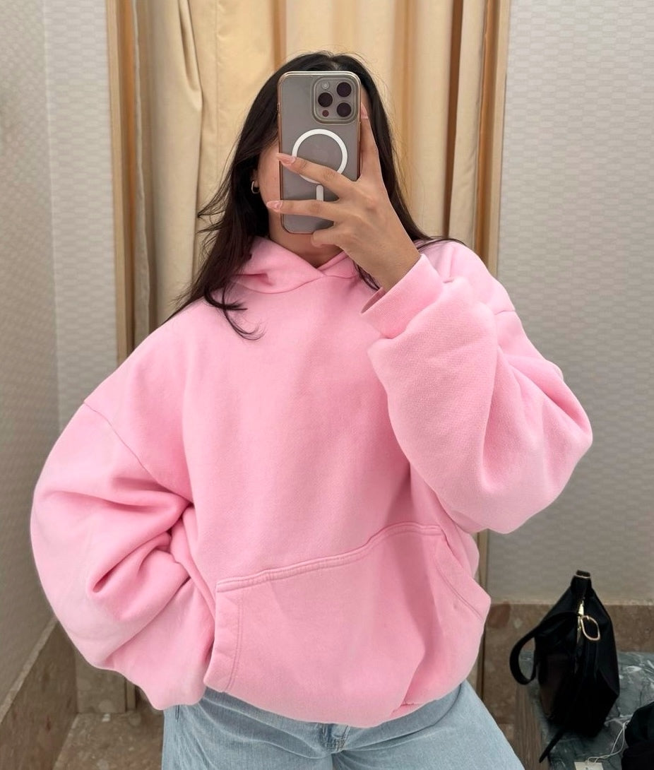 Oversized Pink hoodie - Premium Quality 💖⭐️